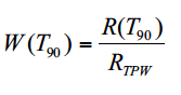 ITS-90 Resistance Ratio Equation